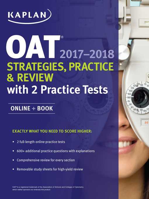 Title details for OAT 2017-2018 Strategies, Practice & Review with 2 Practice Tests by Kaplan Test Prep - Wait list